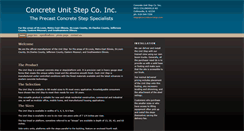 Desktop Screenshot of concreteunitstep.com