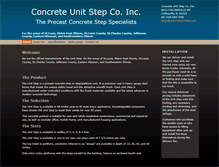 Tablet Screenshot of concreteunitstep.com